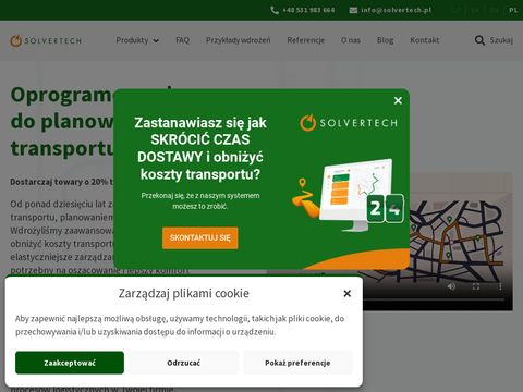 Solvertech.pl - aplikacja do planowania dostaw