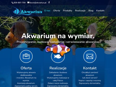 Akwarlux.pl akwarium optiwhite na wymiar