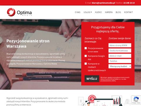 Optimamedia.pl - agencja adwords