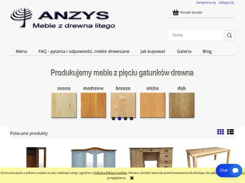 Anzys.pl meble sosnowe sklep
