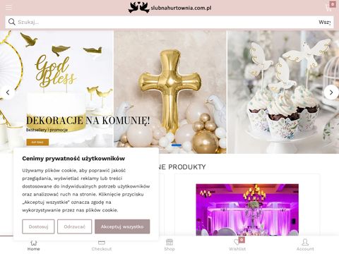 Slubnahurtownia.com.pl dekoracje i dodatki ślubne
