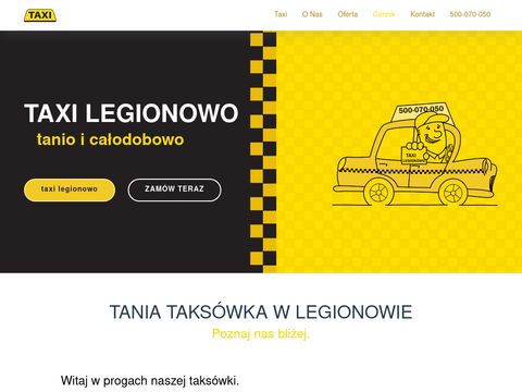 Taxilegionowo.pl - tanio i całodobowo