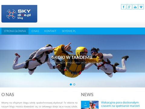 Skydive.pl skoki tandemowe - blog