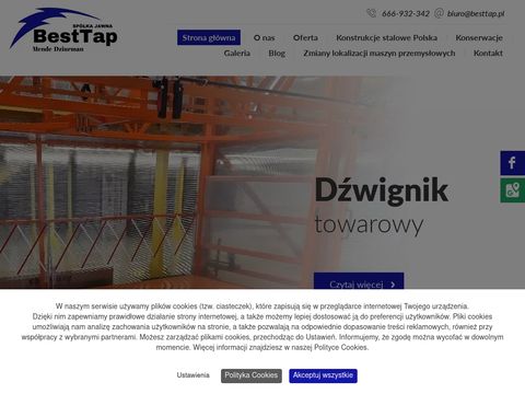 Besttap.pl - projektowanie suwnic