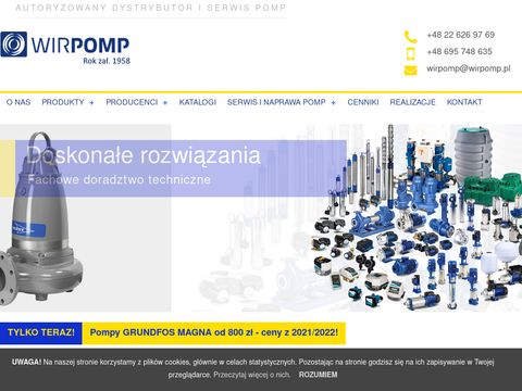 Dystrybutor pomp Warszawa - Wirpomp