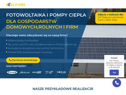 Ozezeslonca.pl - montaż