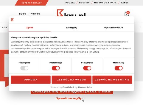 Kru.pl hosting www, tanie domeny