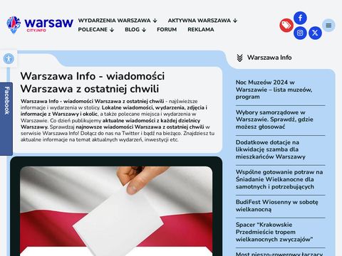 Warsawcity.info aktualne wydarzenia w Warszawie