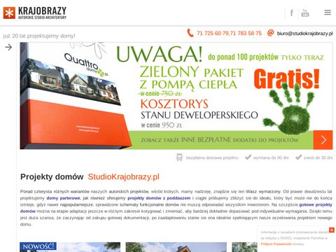 Studiokrajobrazy.pl projekty domów