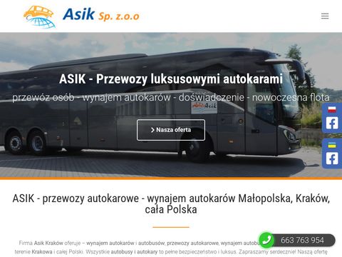 Asik.com.pl wynajem autobusów