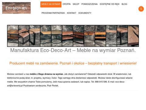 Eco-deco-art.pl - meble na zamówienie