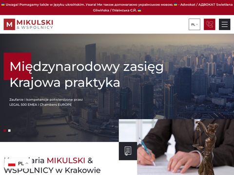 Mikulski.krakow.pl podatek od darowizn