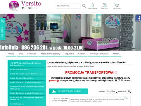 Versito-sklep.pl - łóżka dla dzieci