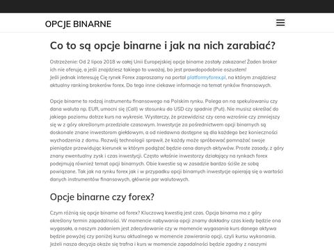 Opcje-binarne.pl