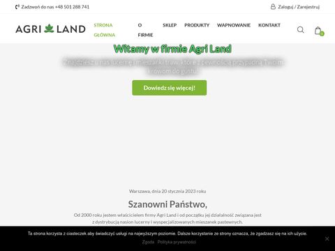 Agri Land - mieszanki traw
