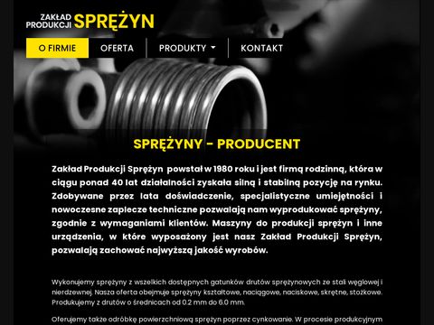 Sprezyny.pl zakład produkcji